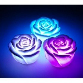 Flor Led Rosa