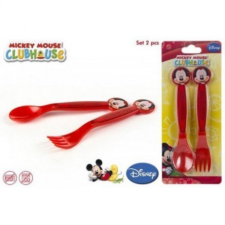 Set 2 Cubiertos PVC Mickey