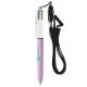 BIC 4 Colours Fashion + Lanyard