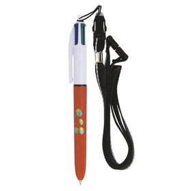 BIC 4 Colours Fine Pen + Lanyard