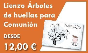 Lienzo Árboles Huellas Comunión